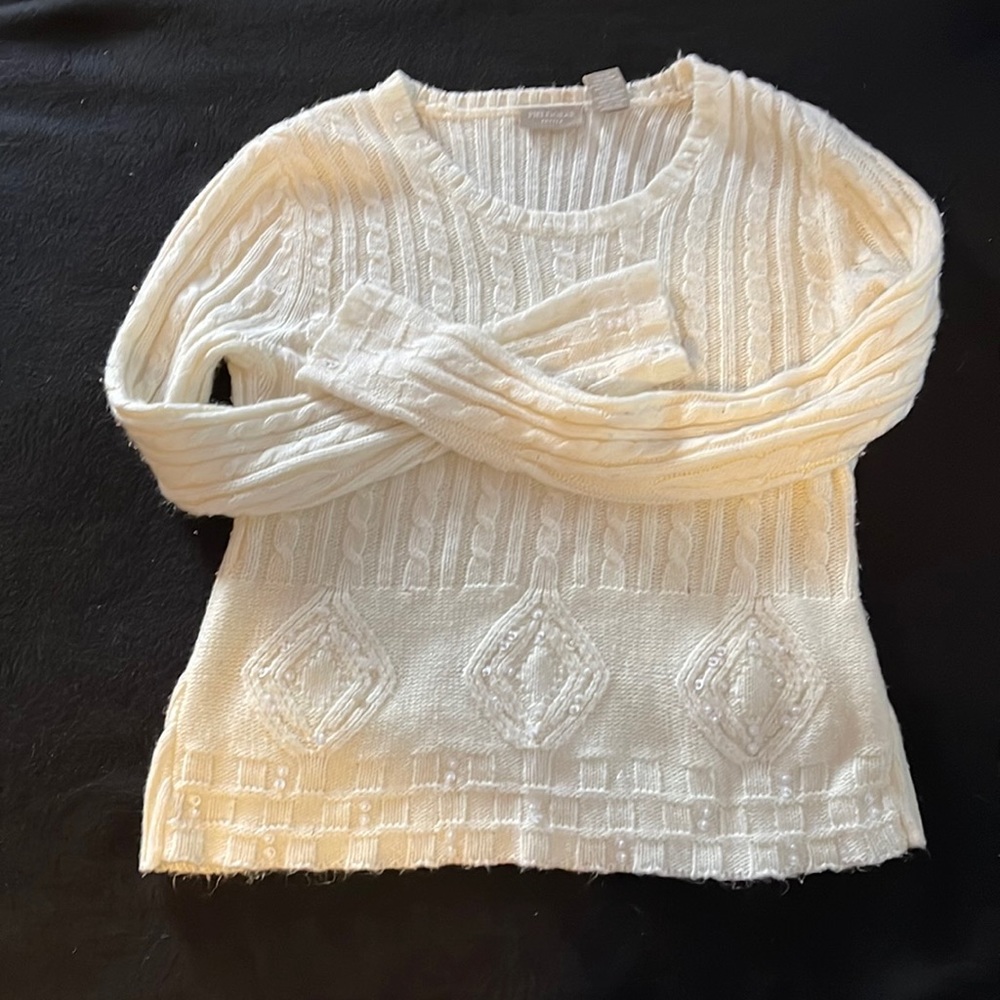 Off white embellished sweater